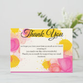 Lebendige Dankbarkeit Dankeskarte (Stehend Vorderseite)