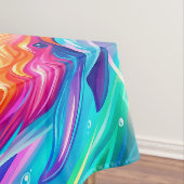 Lebendige Delfin-Traumlandschaft – Psychedelischer Tischdecke (Beispiel)