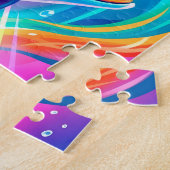 Lebendige Delfintraumlandschaft – Psychedelischer Puzzle (Seite)