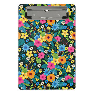 Lebendige Ditsy-Blumen Blumenmuster-Design-43785 Mini Klemmbrett