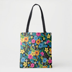 Lebendige Ditsy-Blumen Blumenmuster Design-43785 Tasche