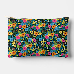 Lebendige Ditsy-Blumen Blumenmuster-Design-43785 Zubehörtasche