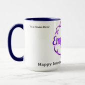 Lebendige Dopamin-Dekoration Empowered IWD 2026 Tasse (Links)