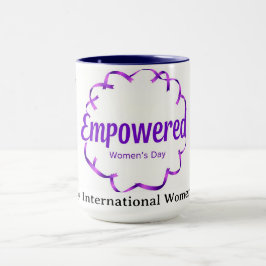 Lebendige Dopamin-Dekorationen stärken IWD 2026 Tasse