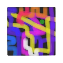 Lebendige elektrische Lichtspuren abstrakte Kunst