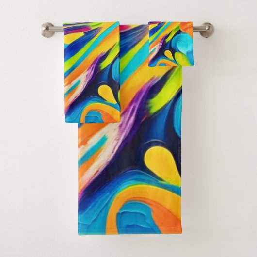 Lebendige Energieexplosion Badhandtuch Set (Insitu)