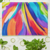 Lebendige Energieexplosion Geschirrtuch (Gefaltet)