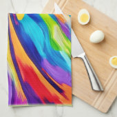 Lebendige Energieexplosion Geschirrtuch (Viertel Falte)