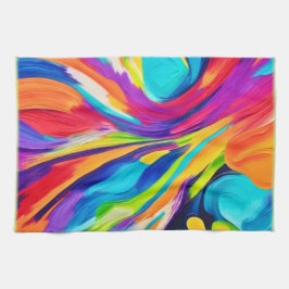 Lebendige Energieexplosion Geschirrtuch