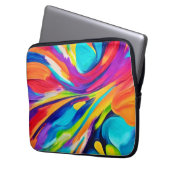 Lebendige Energieexplosion Laptopschutzhülle (Vorderseite Links)