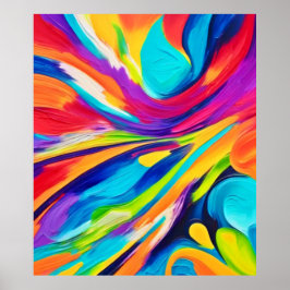 Lebendige Energieexplosion Poster