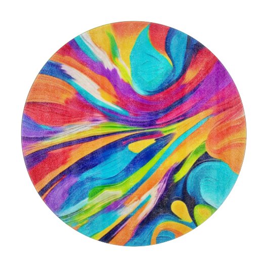 Lebendige Energieexplosion Schneidebrett (Vorderseite)