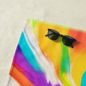 Lebendige Energieexplosion Strandtuch (Beispiel)