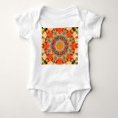 Lebendige Energiefarben: Mandala-Design. Baby Strampler (Vorderseite)