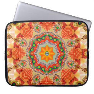 Lebendige Energiefarben: Mandala-Design. Laptopschutzhülle