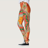 Lebendige Energiefarben: Mandala-Design. Leggings (Links)