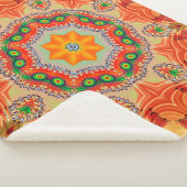 Lebendige Energiefarben: Mandala-Design. Sherpadecke (3/4)