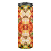 Lebendige Energiefarben: Mandala-Design. Thermosbecher (Rückseite)