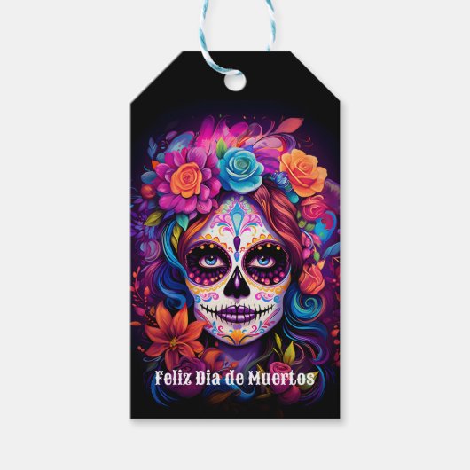 🌹 lebendige Erinnerung: Lady Catrina in Bloom 🌹 Geschenkanhänger (Vorderseite)