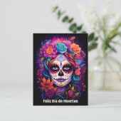 🌹 lebendige Erinnerung: Lady Catrina in Bloom 🌹 Postkarte (Stehend Vorderseite)