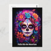 🌹 lebendige Erinnerung: Lady Catrina in Bloom 🌹 Postkarte (Vorne/Hinten)