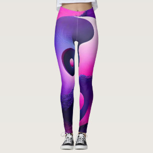 Lebendige Erleuchtung Farbige Yin-Yang-Symbolik Leggings