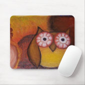 Lebendige Eulen-Mauspad Mousepad (Mit Mouse)