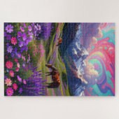 Lebendige Fantasie-Natur - Ölgemälde-Puzzle Puzzle (Horizontal)
