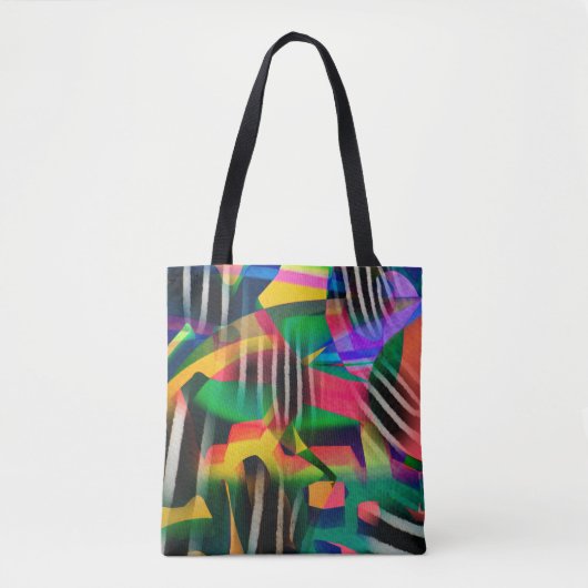 lebendige Farb-Misch-Digitalmuster-Design hergeste Tasche (Vorderseite)