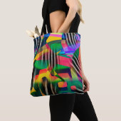 lebendige Farb-Misch-Digitalmuster-Design hergeste Tasche (Von Nahem)