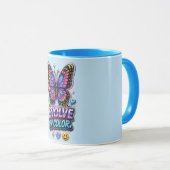 Lebendige Farb-Splash-Tasse Tasse (VorderseiteRechts)