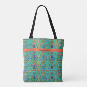 Lebendige Farben - ägyptisch inspiriert Tasche (Rückseite)
