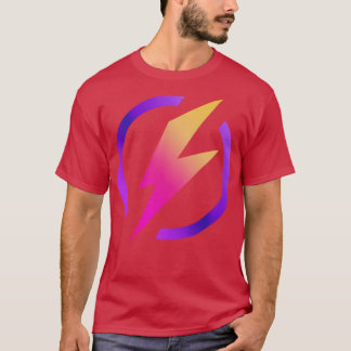 Lebendige Farben Blitz T-Shirt