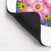 Lebendige Farben der Blumen. Mousepad (Ecke)