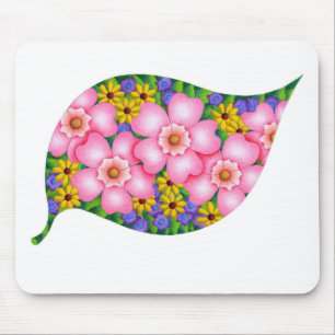 Lebendige Farben der Blumen. Mousepad