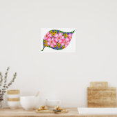 Lebendige Farben der Blumen. Poster (Küche)