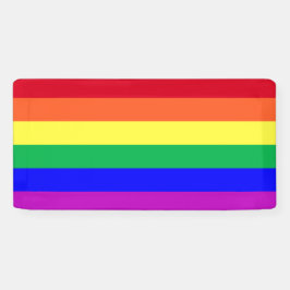 Lebendige Farben Gay Pride Regenbogenflagge LGBTQ  Banner