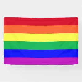 Lebendige Farben LGBT Gay Pride Flagge Regenbogens Banner