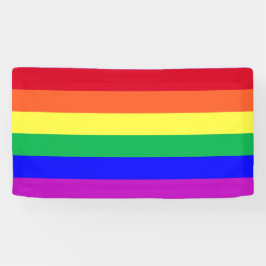 Lebendige Farben LGBT LGBTQ+ Gay Pride Regenbogenf Banner