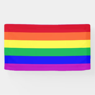 Lebendige Farben LGBT LGBTQ+ Gay Pride Regenbogenf Banner