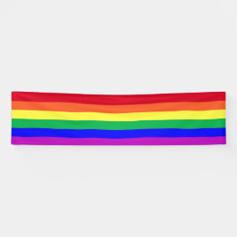 Lebendige Farben LGBTQ Stolz Regenbogenstreifen Pa Banner