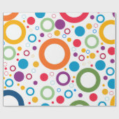 Lebendige Farben Ringe Geschenkpapier (Flach)