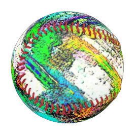 Lebendige Farben - Rustikal und grob wie Raub Baseball