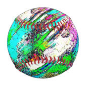 Lebendige Farben - Rustikal und grob wie Raub Baseball (Vorderseite)