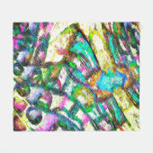 Lebendige Farben - Rustikal und grob wie Raub Fleecedecke (Vorderseite (Horizontal))