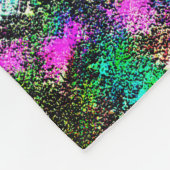 Lebendige Farben - Rustikal und grob wie Raub Fleecedecke (Ecke)