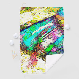 Lebendige Farben - Rustikal und grob wie Raub Golfhandtuch