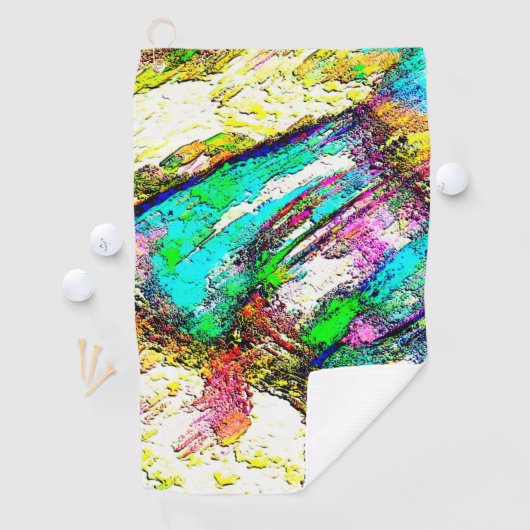 Lebendige Farben - Rustikal und grob wie Raub Golfhandtuch (Insitu)