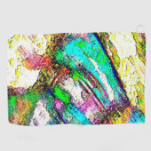 Lebendige Farben - Rustikal und grob wie Raub Golfhandtuch (Horizontal)