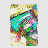 Lebendige Farben - Rustikal und grob wie Raub Golfhandtuch (Vorderseite)